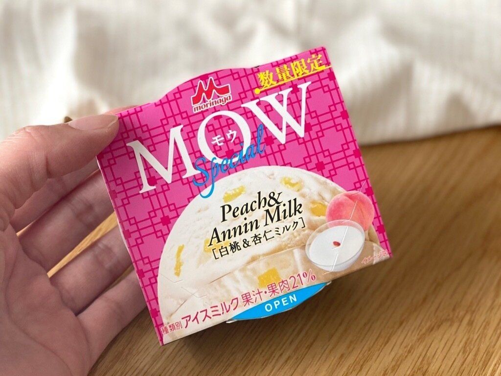 【セブン限定】濃厚アイスMOWのリッチ版「白桃＆杏仁ミルク」が数量限定で登場