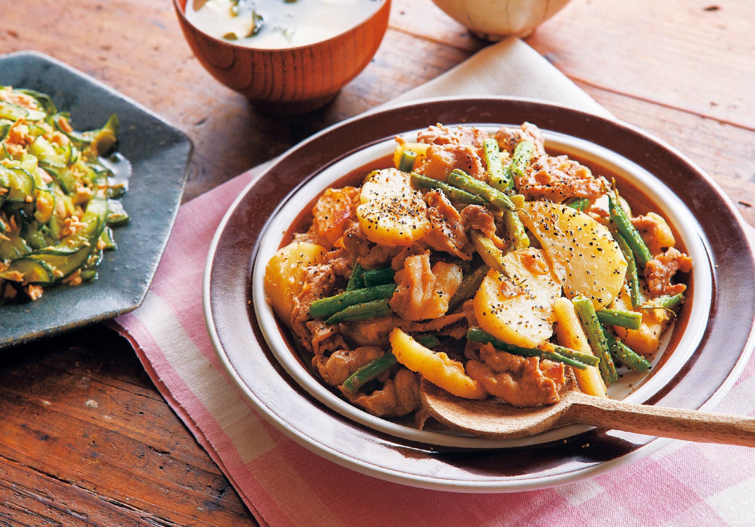 マヨネーズとポン酢の黄金比で激うま「味つけ」完成。豚じゃがマヨポン炒め