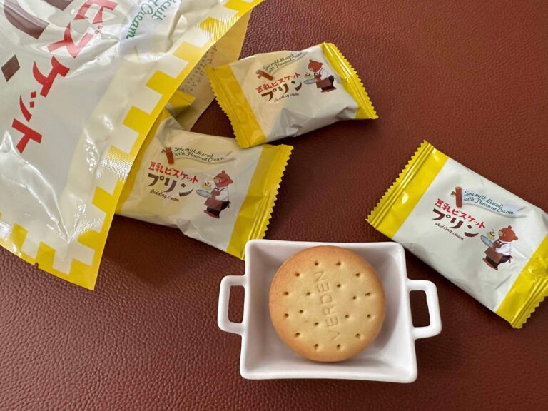 【カルディ新商品】大人気「豆乳ビスケット」シリーズに数量限定「プリンクリーム」が登場♪
