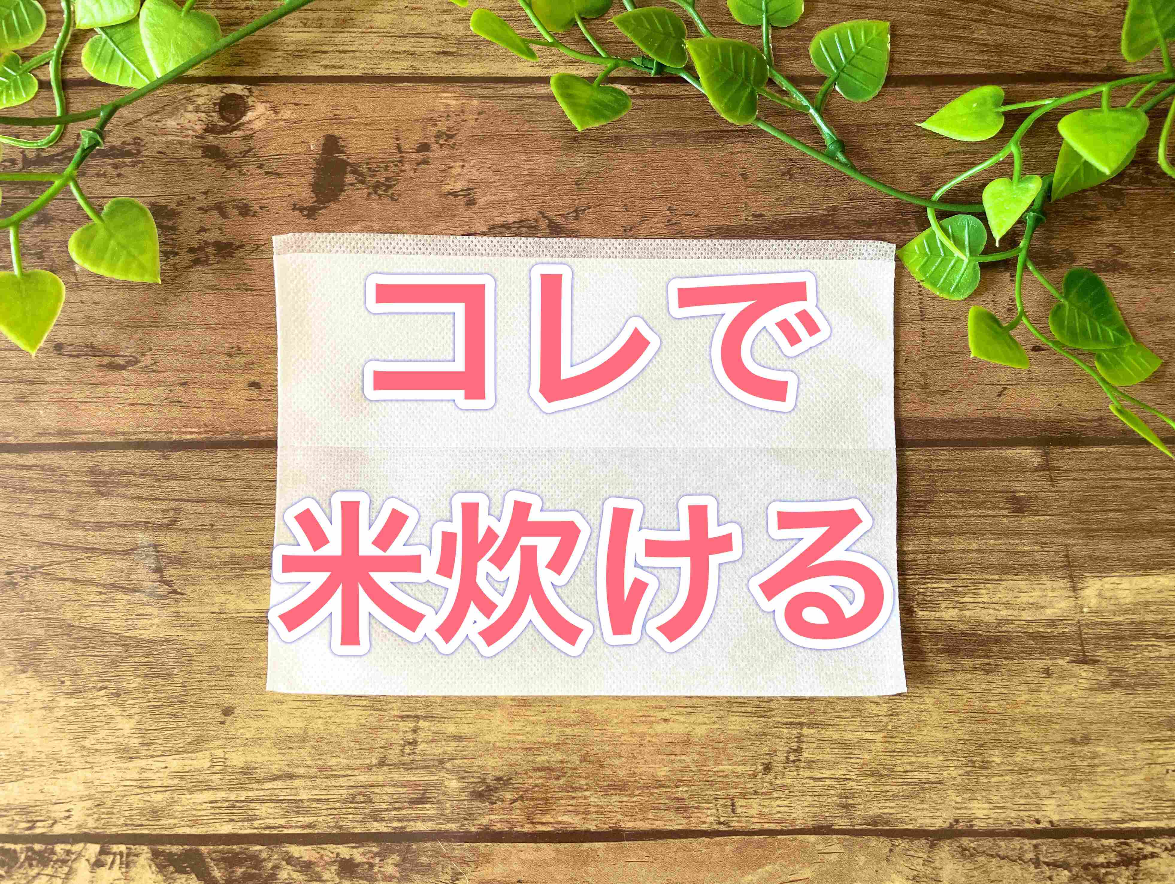 【ワッツ】ゆでるだけ！キャンプや非常時に使える「お米が炊ける袋」