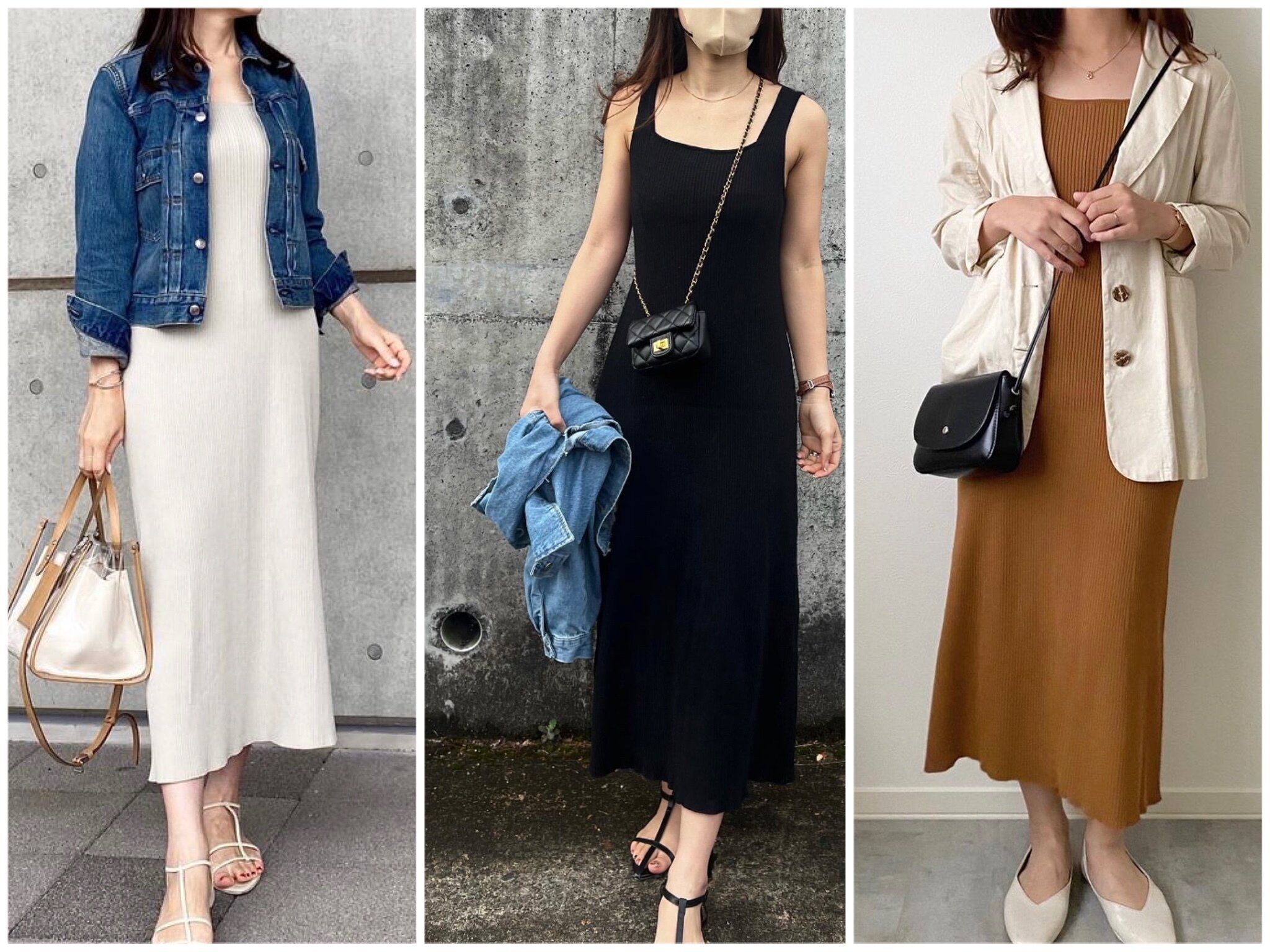 【GU】SNSでバズってます！リブニットワンピースはこの夏のマストバイアイテム！