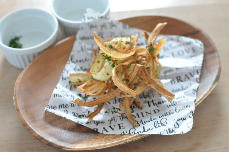 ごぼう消費【のり塩ごぼうチップス】食物繊維もとれる！ヘルシー＆お手軽おやつレシピ