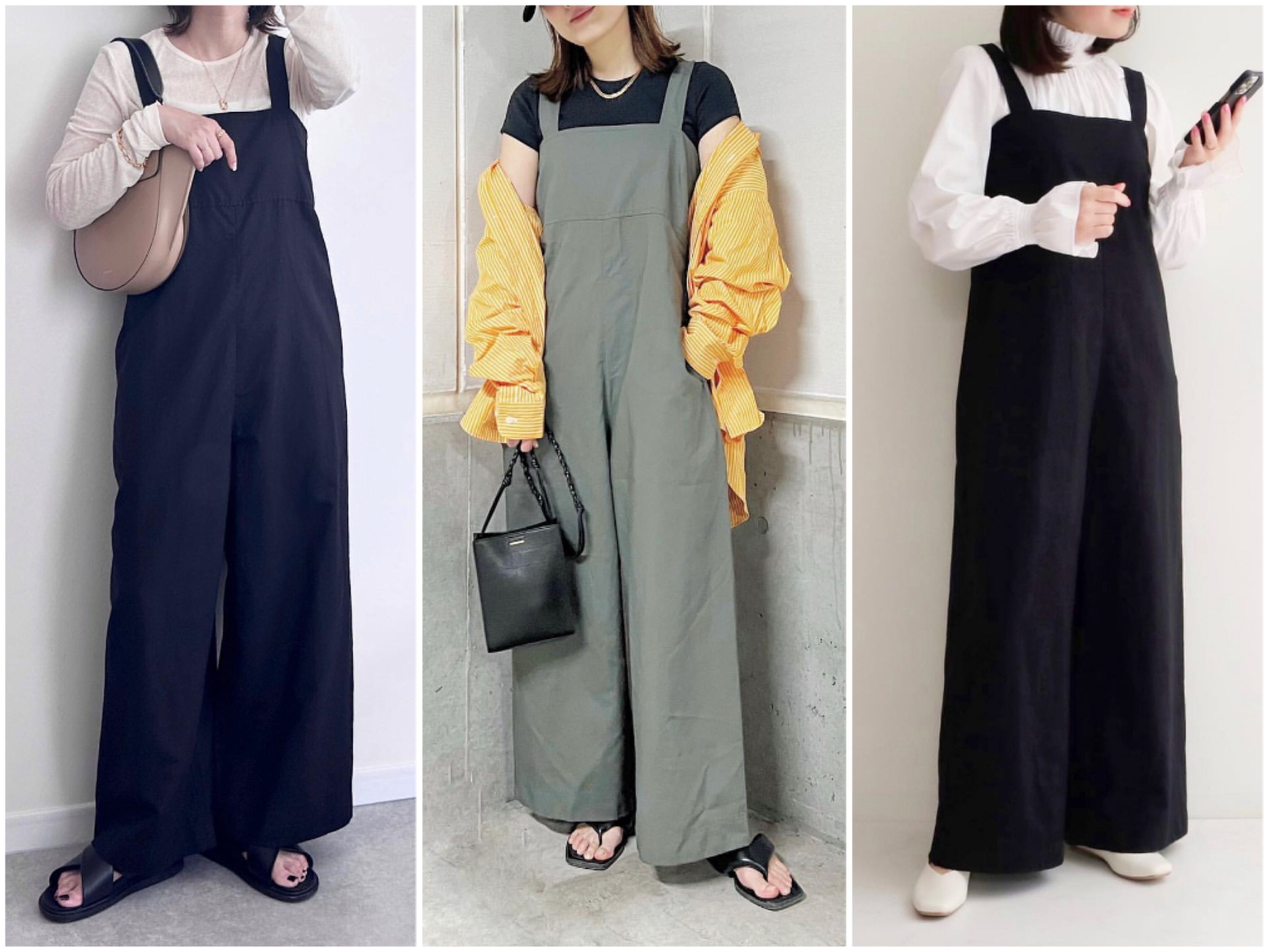 【ユニクロ】爆売れ！子どもっぽくならないサロペット「リネンブレンドサロペット」を使ったコーディネート6選