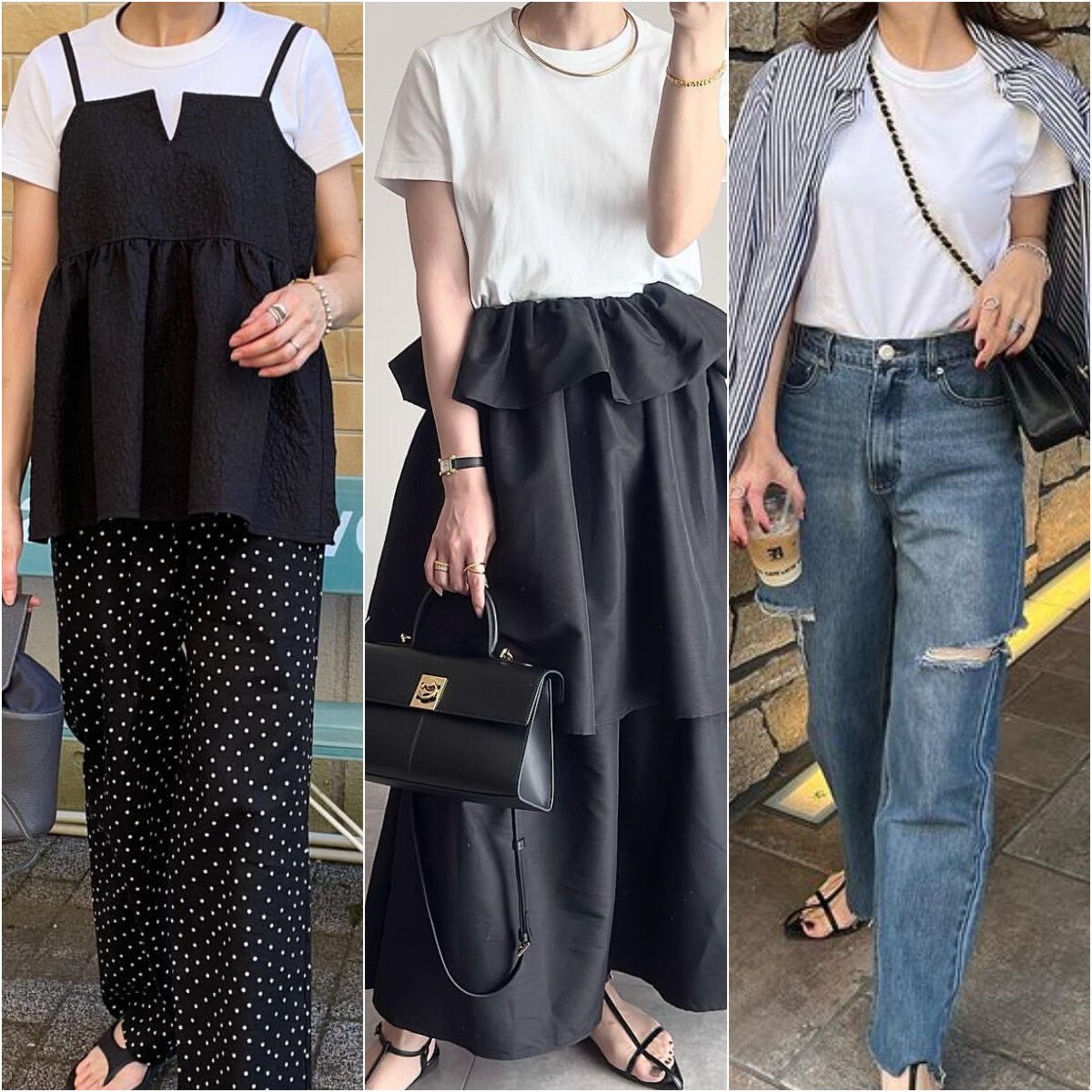 【ユニクロ】定番神Tシャツ！究極のベーシックウェア「クルーネックT」着回し実例5選