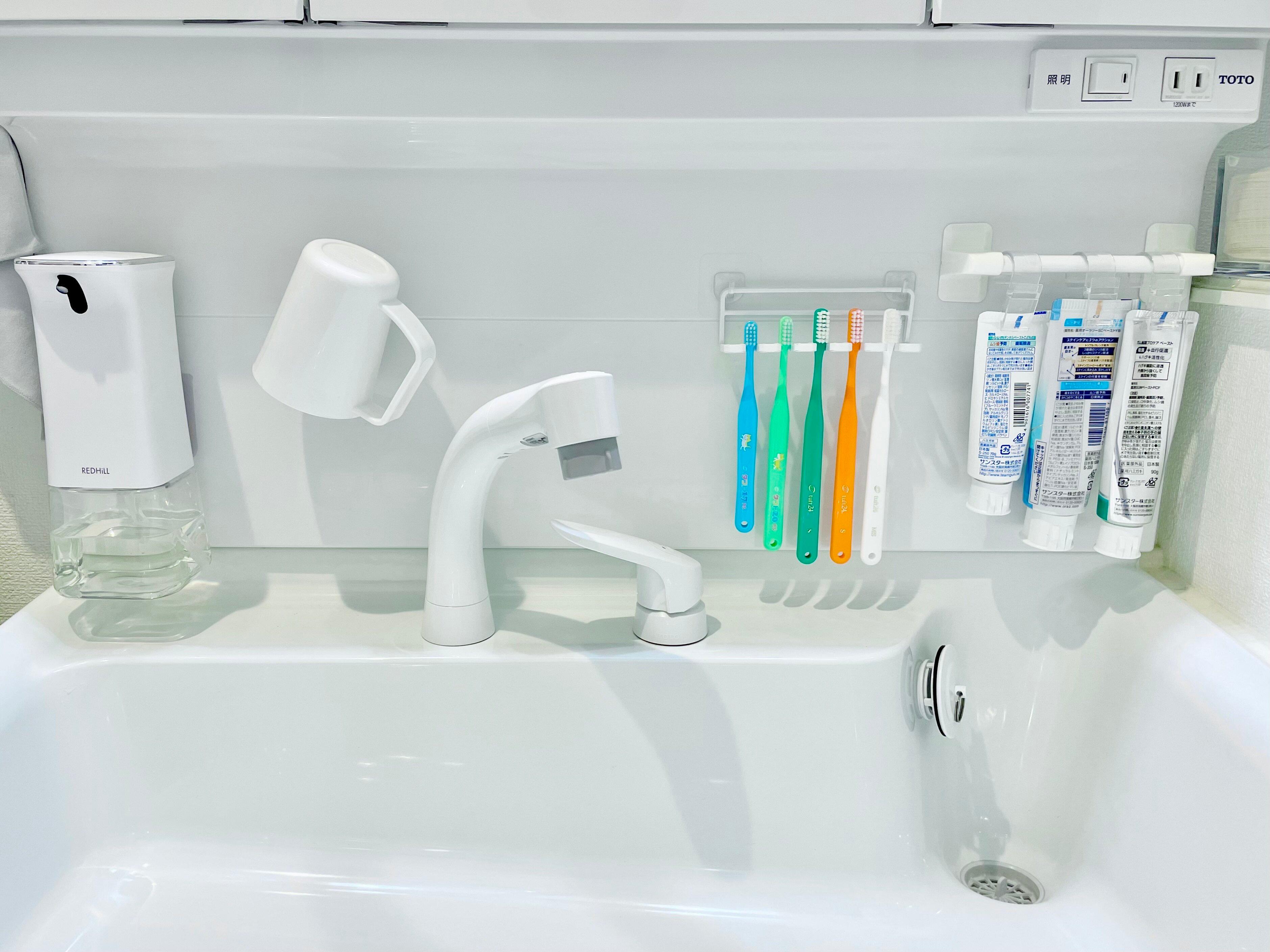 スッキリキレイを簡単にキープ！ぐうたら主婦の洗面所収納