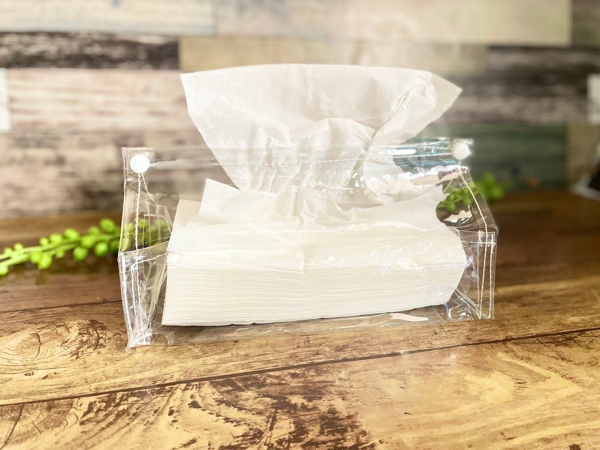 【セリア】透明だからどんな部屋にも合う！おしゃれティッシュカバーが110円は神！