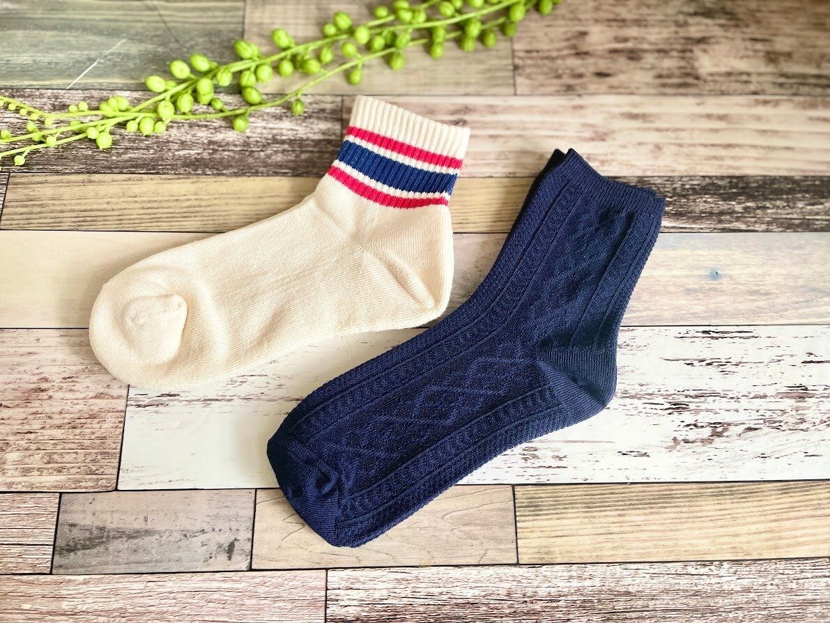 【セリア】110円でイイんですか!?かわいいうえに高見えな定番柄ソックス