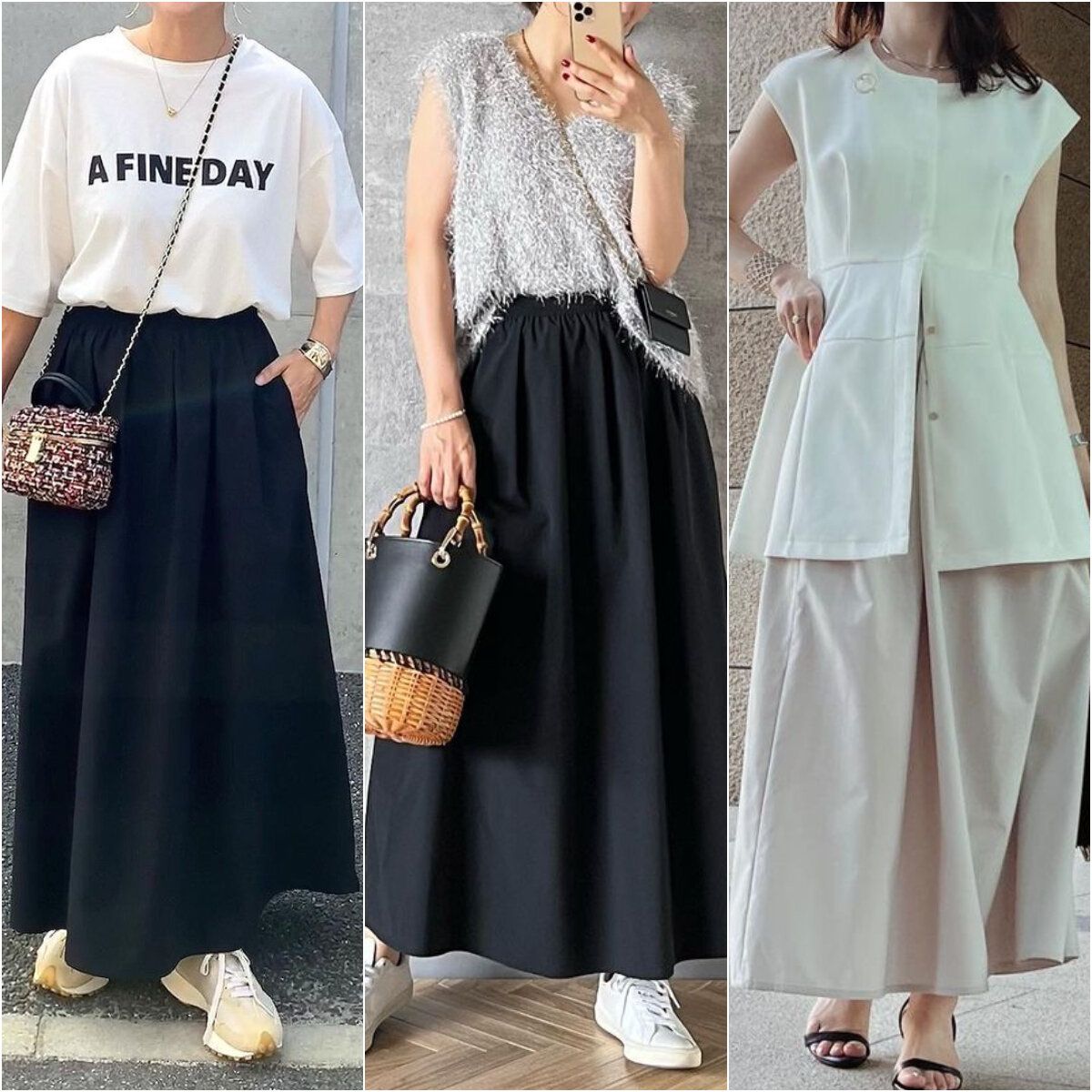 【ユニクロ】万能「ボリュームロングスカート」が使える！気温が曖昧な秋シーズンを乗り切る切り札に