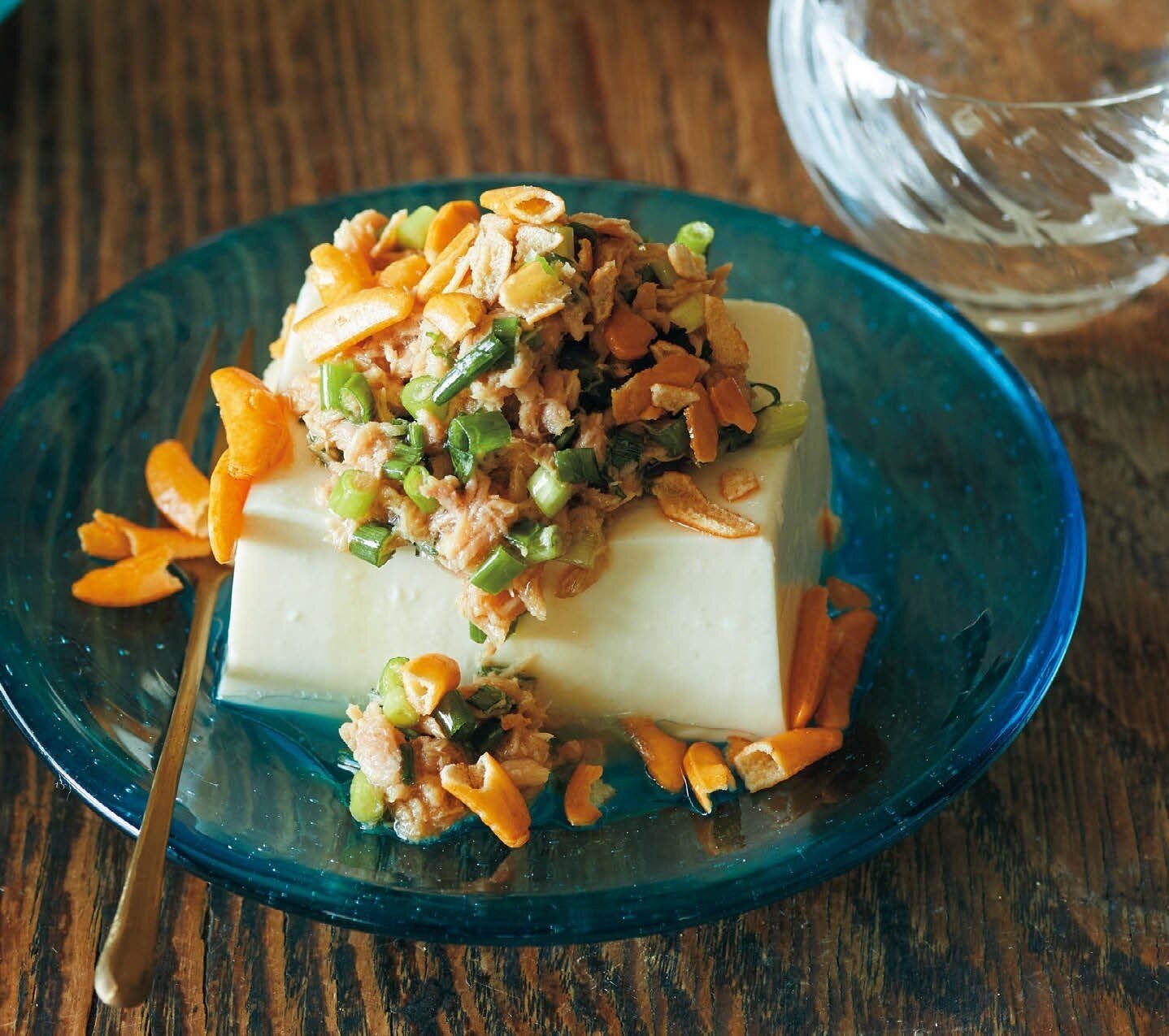 〈今日もお豆腐日和です〉まさみさんの『コングクス』まさるさんの『ツナの冷ややっこ』