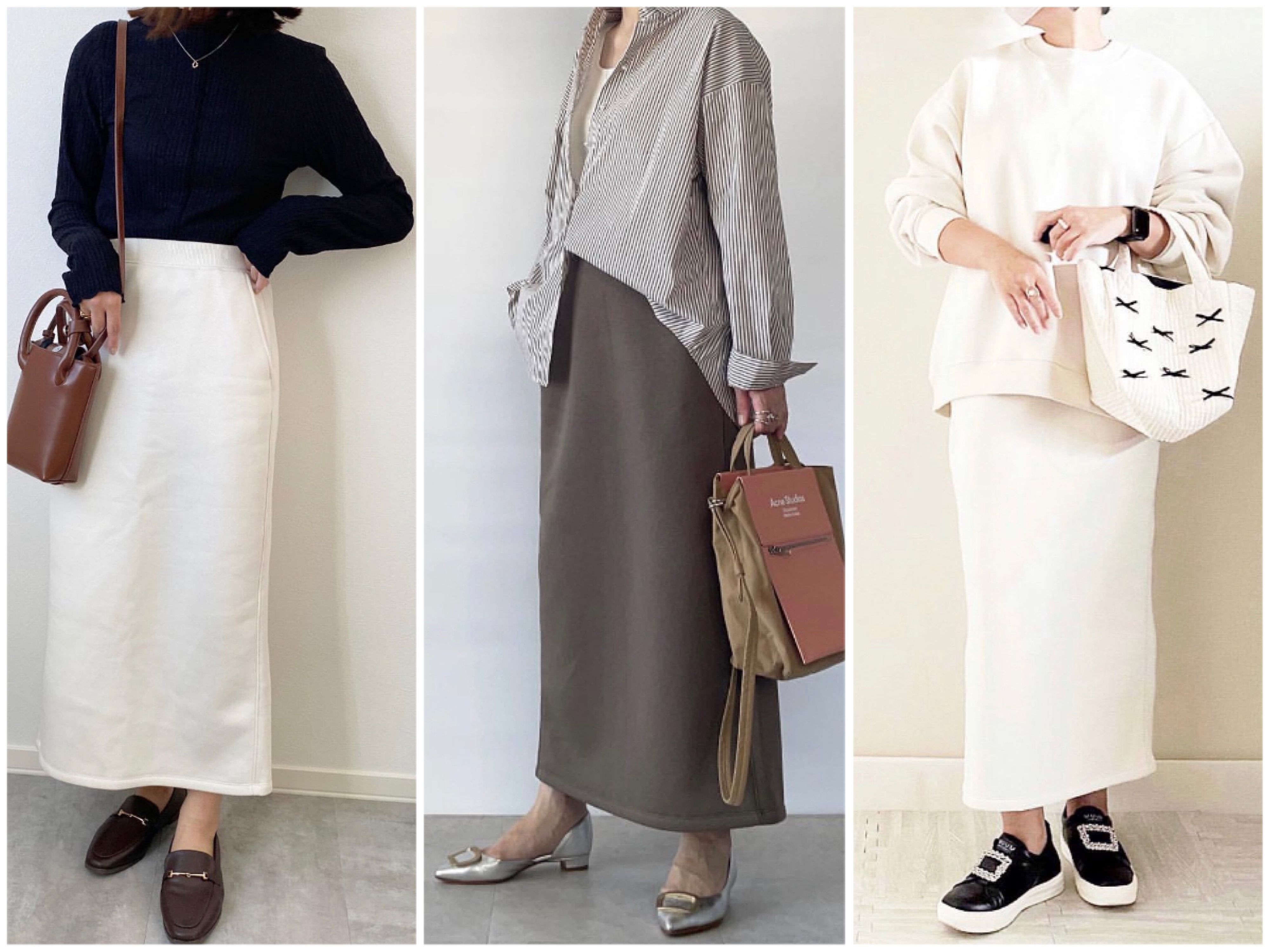 【GU】神スカート降臨！かわいい・美シルエット・動きやすい「ヘビーウェイトスウェットナローロングスカート」