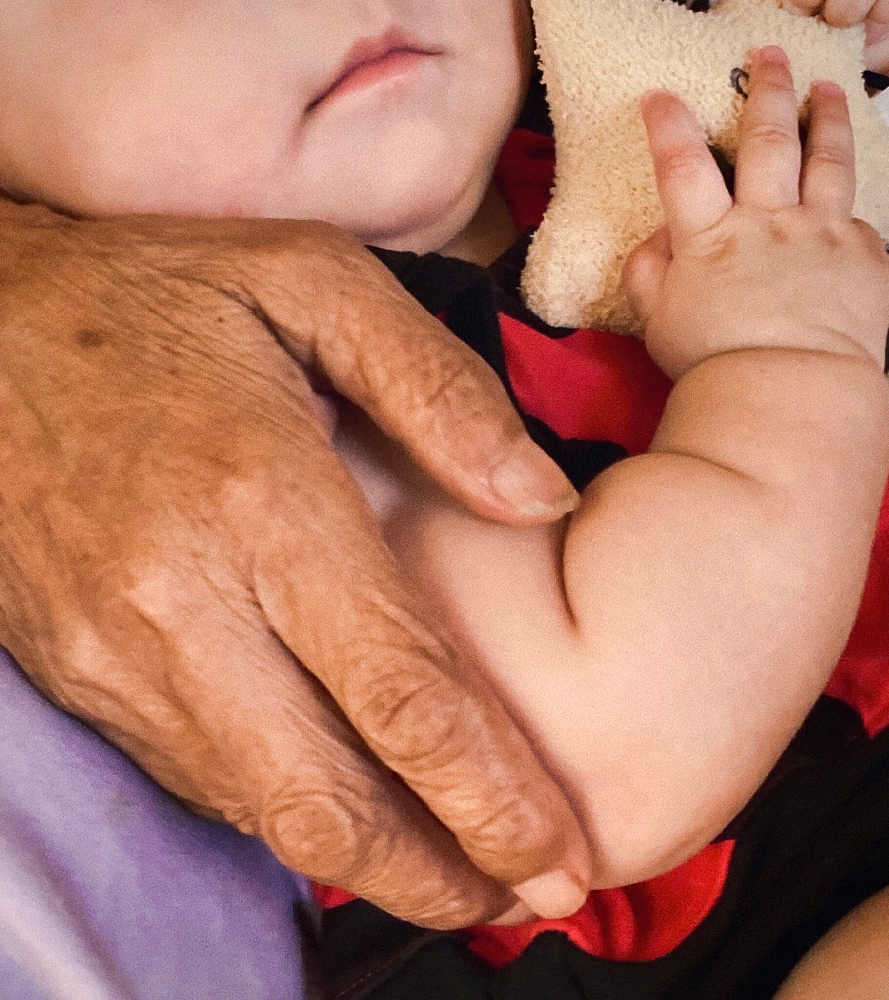 ついに叶った生後4カ月の赤ちゃんとひいおばあちゃんの初対面。年の差およそ1世紀の2人の写真に感動の嵐