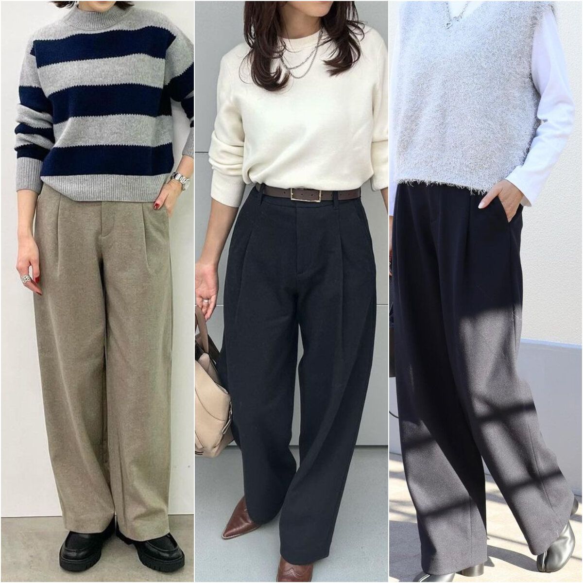 秋冬の神パンツ知っている？【ユニクロ】のブラッシュドジャージータックワイドパンツ着回しコーデ特集