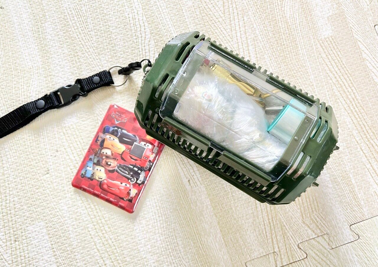 【小さな子どもと防災】ダイソーの虫かごで作る！子ども防災セット