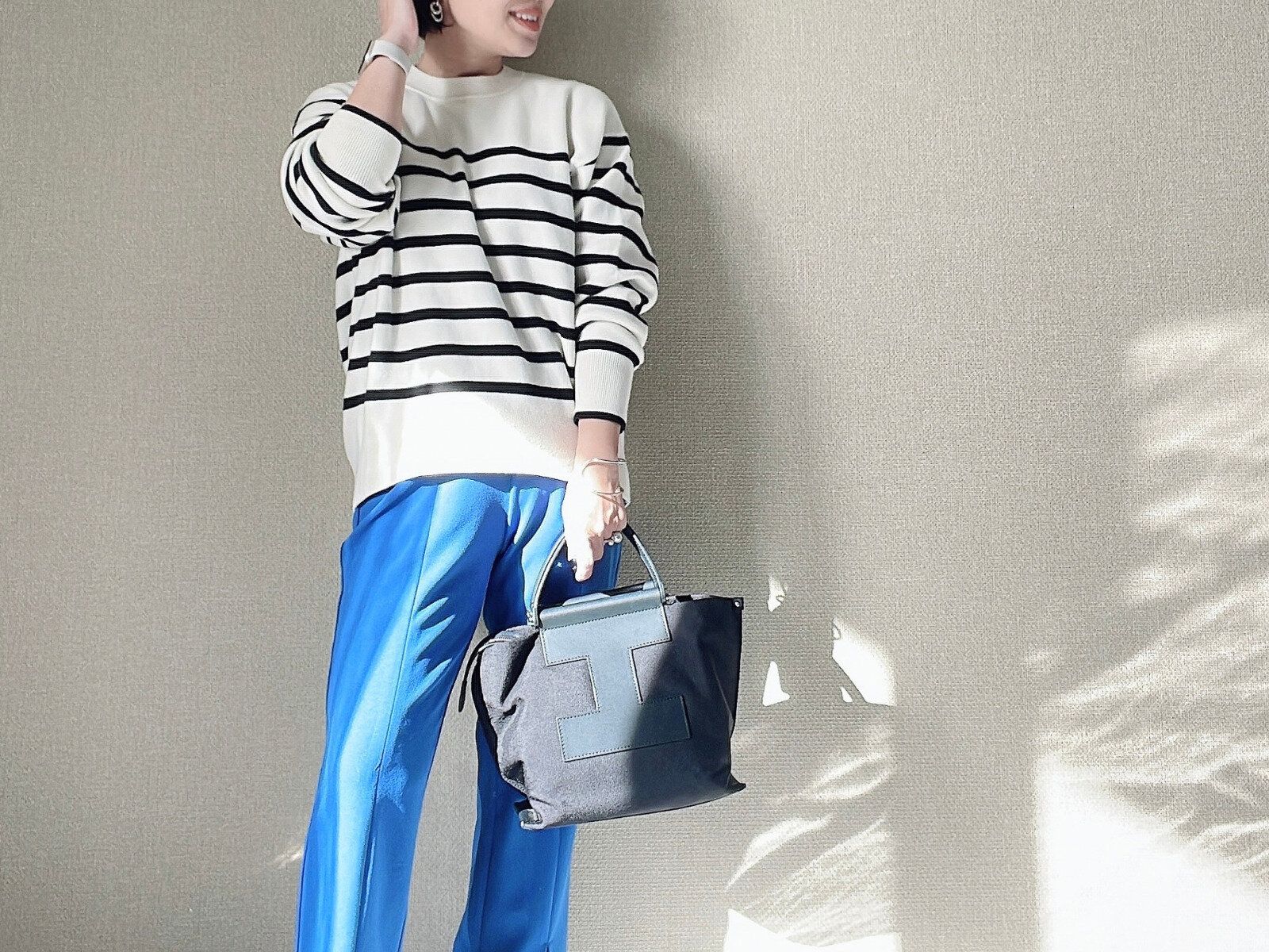 【ユニクロ】ちょいユルリなシルエットが可愛すぎた！ボーダーニット