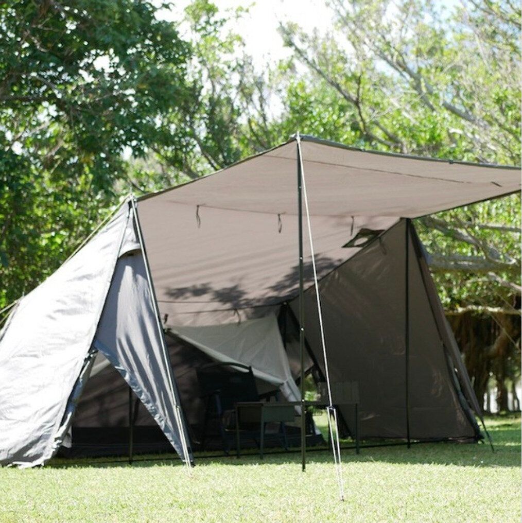 ソロキャンプに最適！【ワークマン】「間口も広い！」耐久撥水スクエアシェルターのご紹介