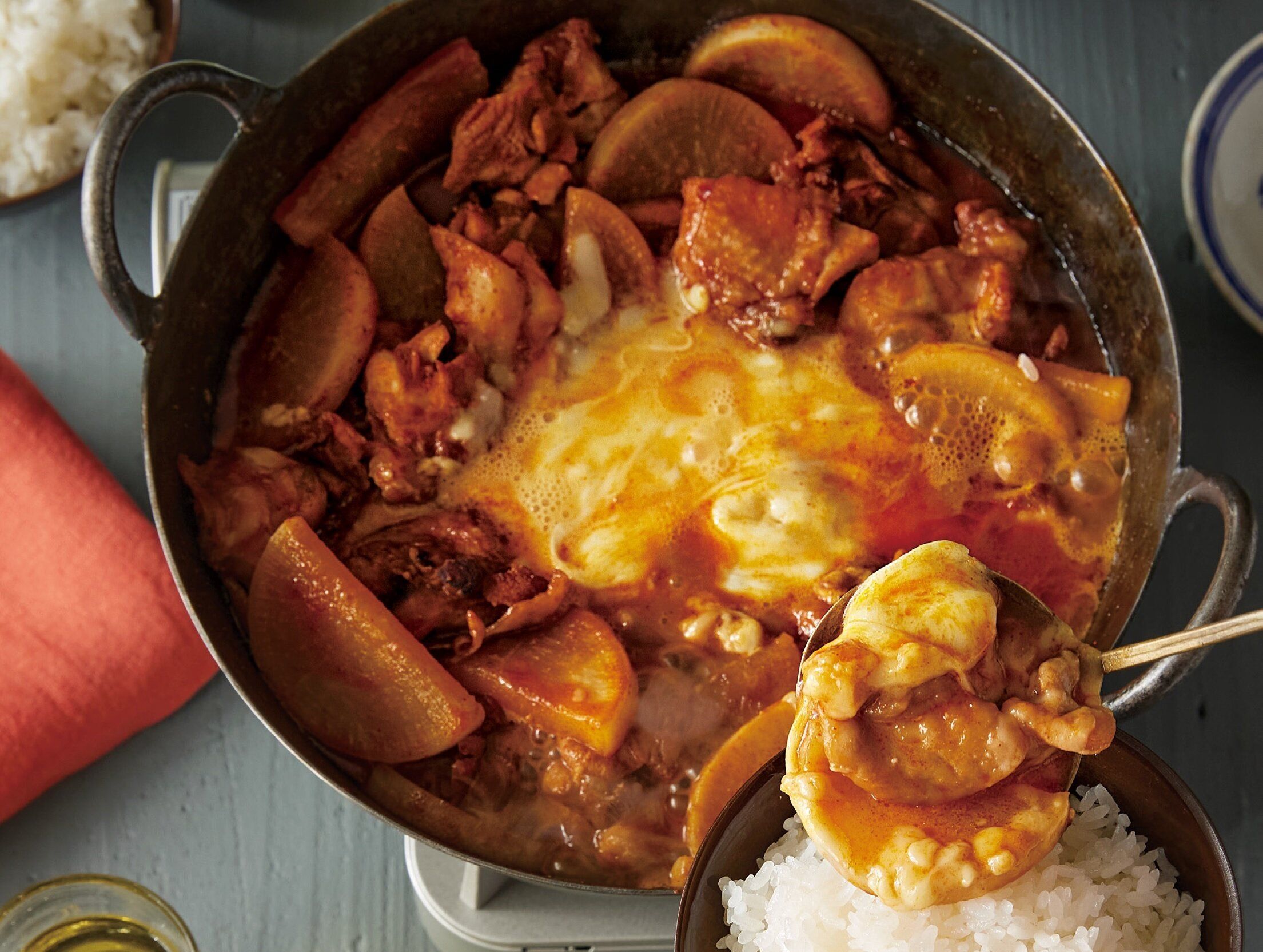 20分でササっと2品『大根のチーズタッカルビ風』『白菜とわかめのナムル』