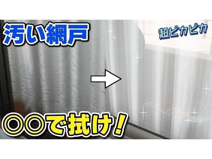 網戸の汚れは洗剤なしで簡単に落ちる！表面・網目の汚れを一発でピカピカにするお掃除術！