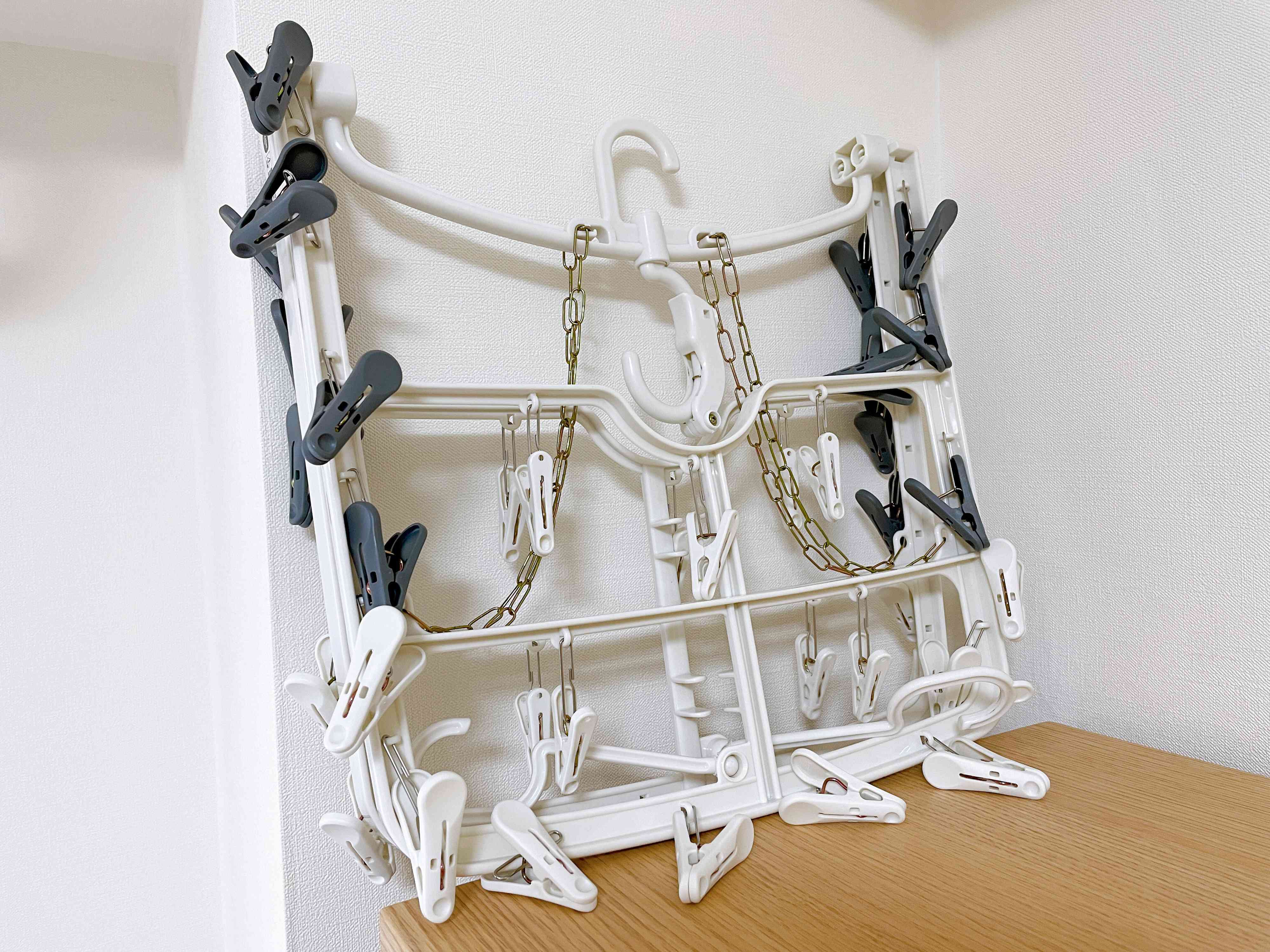 【楽天】風が強くても大丈夫！回転しない「角ハンガー」を使ってみて！