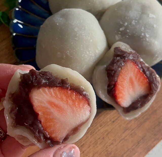 【手作りスイーツ】実は難しくない！お家で簡単！手作りいちご大福の作り方