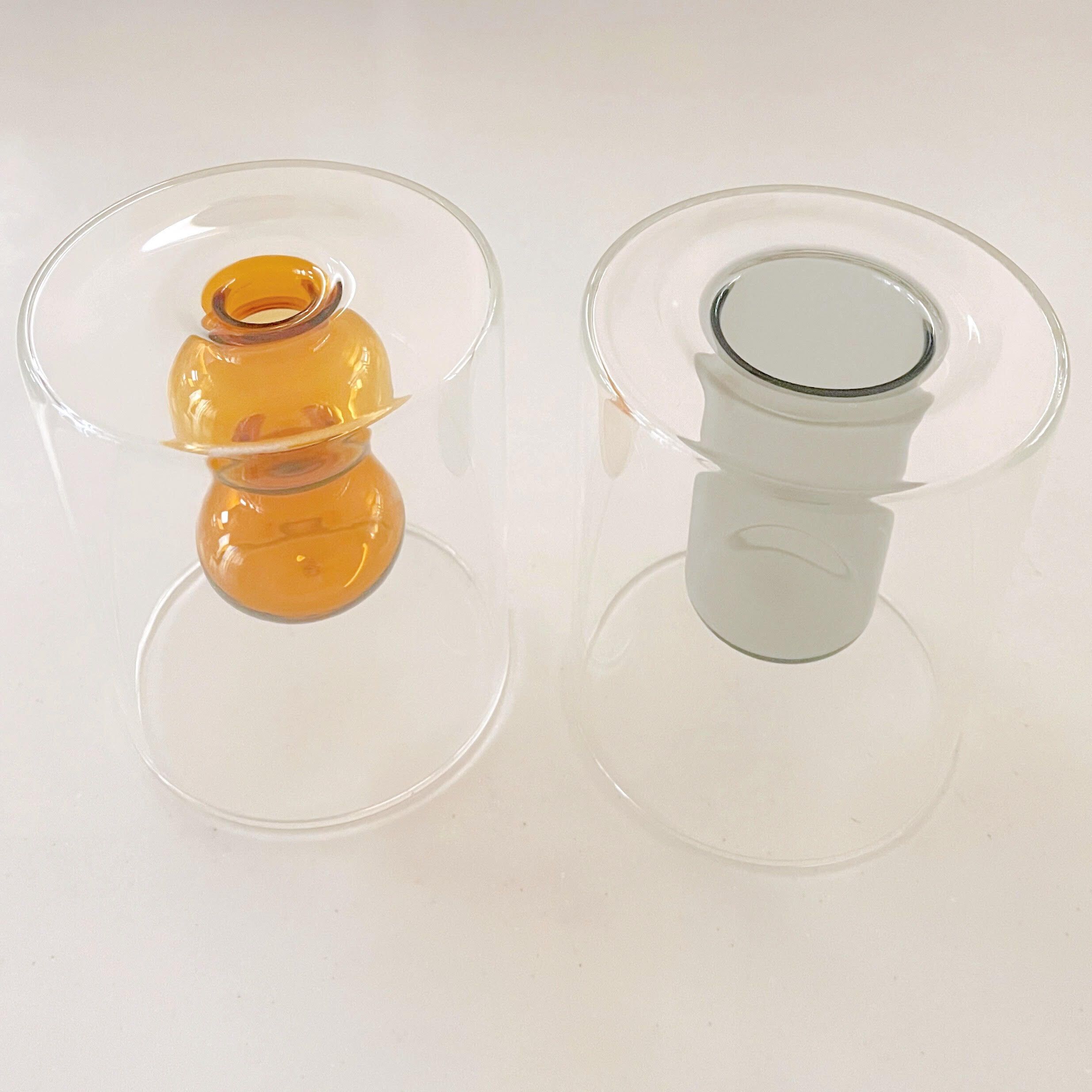 【ダイソー】もはやこれは芸術品！斬新なデザインの”ダブルウォールガラス花瓶”