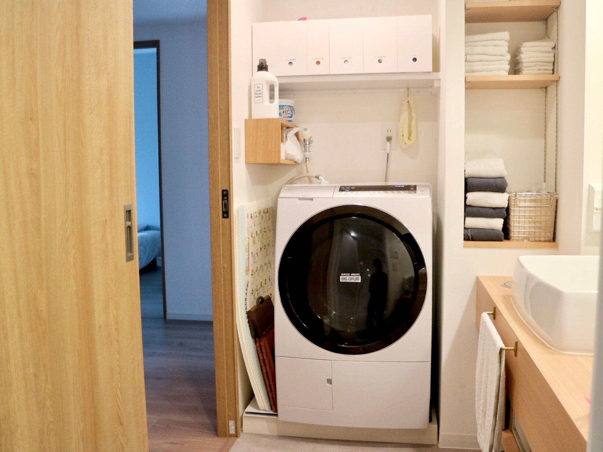 【収納アイディア】洗濯機まわりの省スペースで工夫している3つの収納術