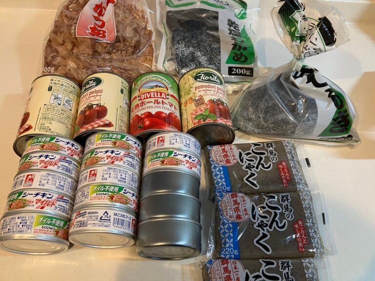 【見せて！食費1万円台の保存食品】都内の4人家族の保存食品のすべて