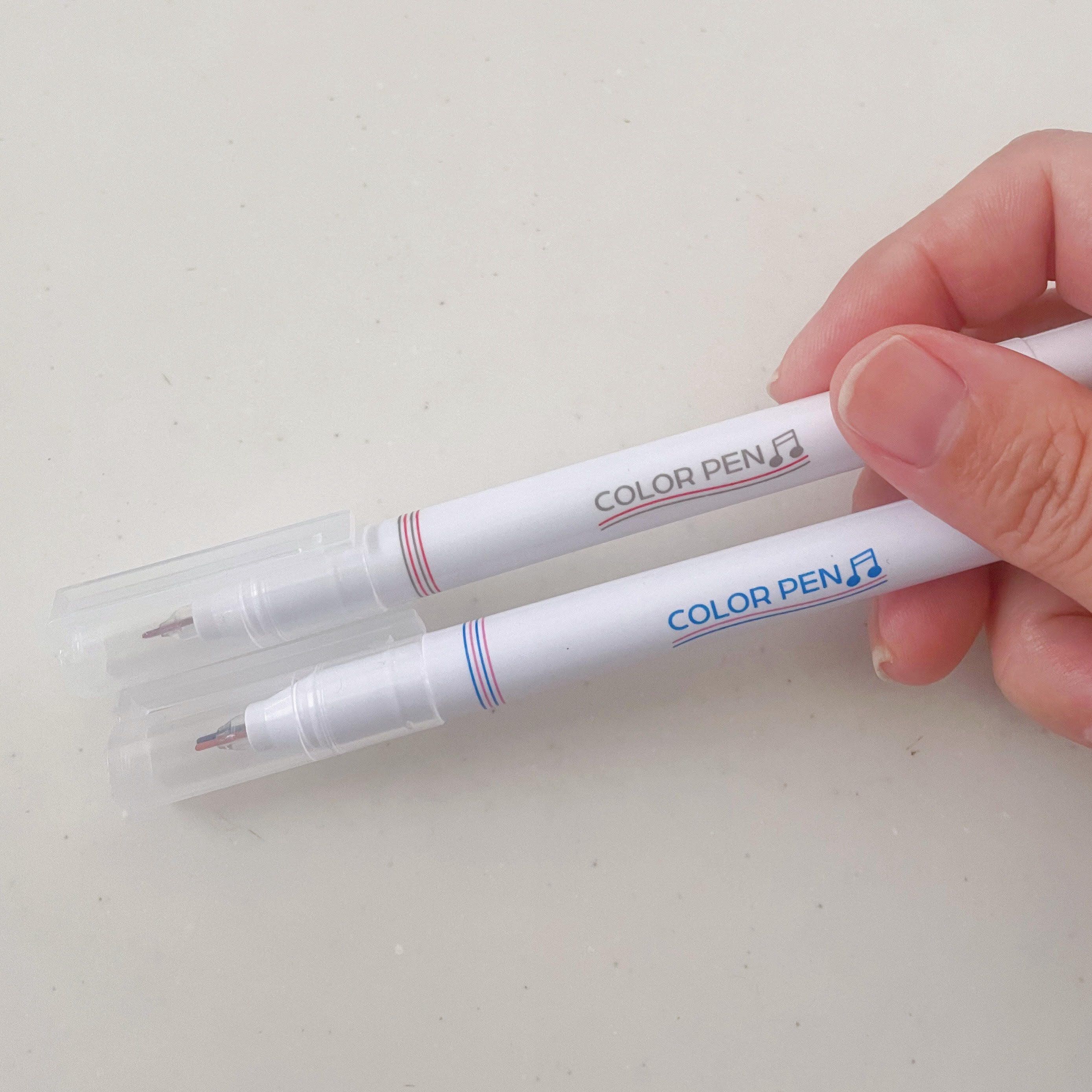 【ダイソー】1本で3役！持っていると便利な「2ラインカラーペン」