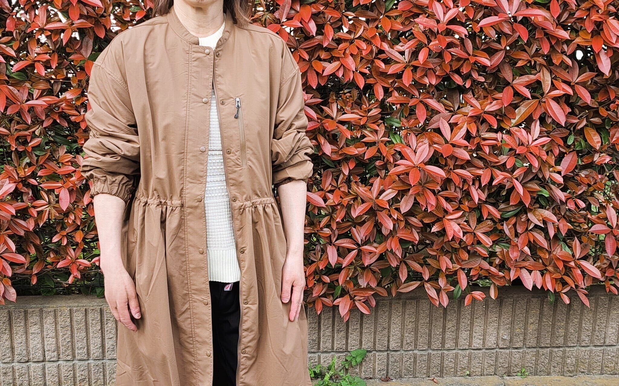 即！完売【ワークマン】話題沸騰の雨も安心きれいめなワンピースコート