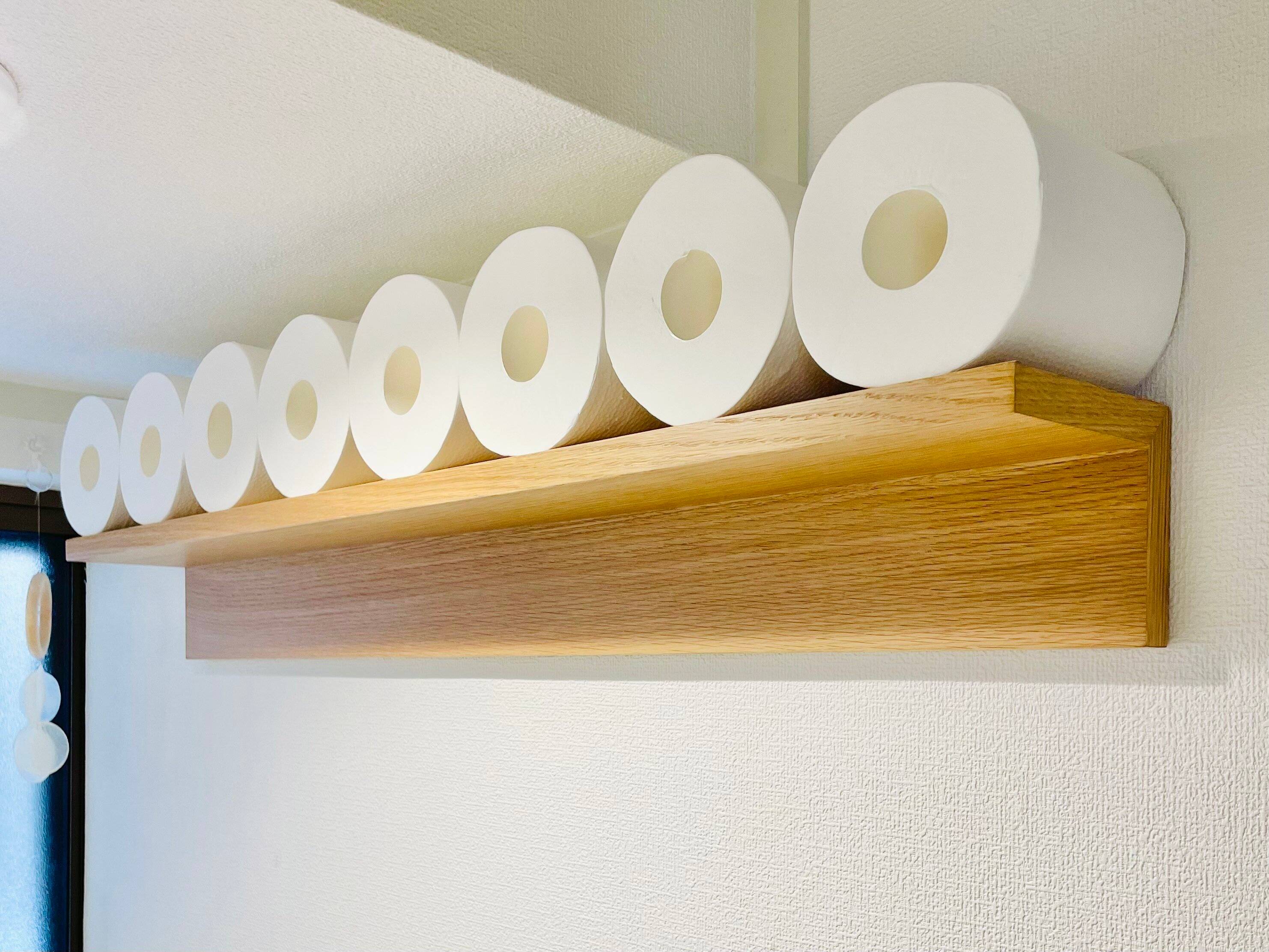 【無印良品】狭いトイレでも大丈夫！浮かせて家事ラク！トイレットペーパー収納