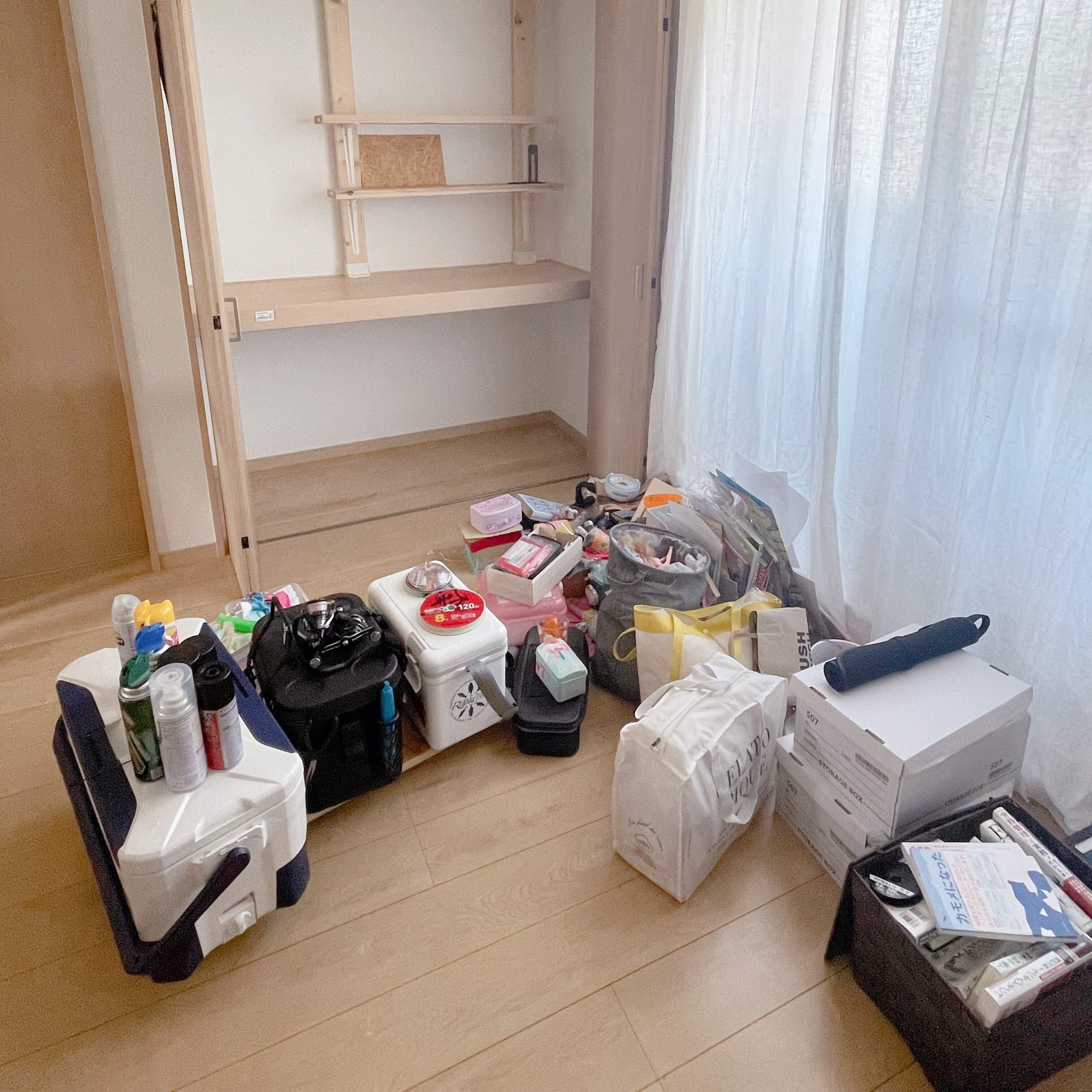 そうだ、全出し整理をしよう！大量の物で埋め尽くされる趣味のクローゼットを整えてみた