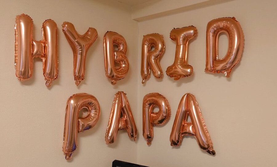 「何だか強そう」家族の誕生日を祝ったバルーンで遊んでみたら「どんなパパか気になる」と話題に