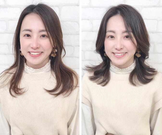 40代女性に似合うセミロング・ミディアムヘア【2024最新】美人度が上がるおすすめ髪型59選