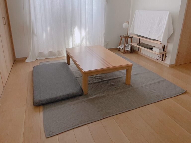 無印良品で買ってよかった！「洗いざらしの綿キルティングラグ」を