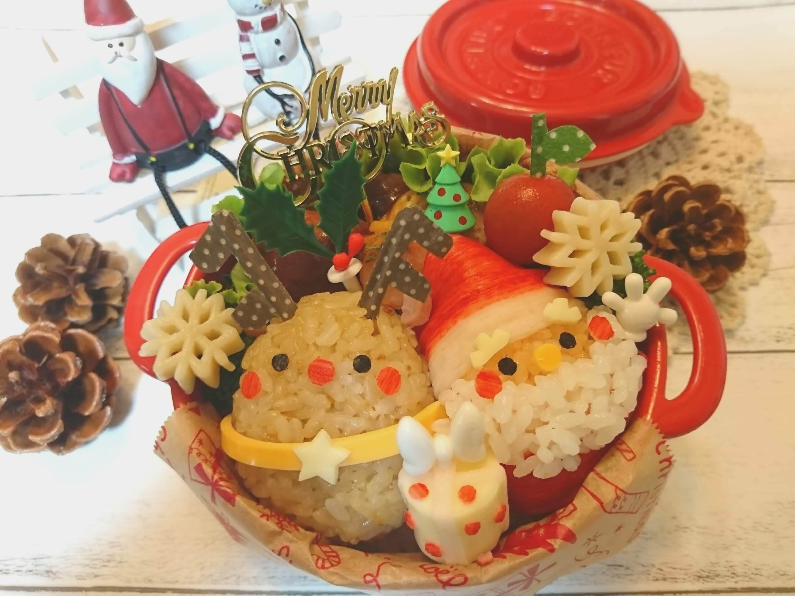 子どもが喜ぶ☆可愛いクリスマスキャラ弁♡