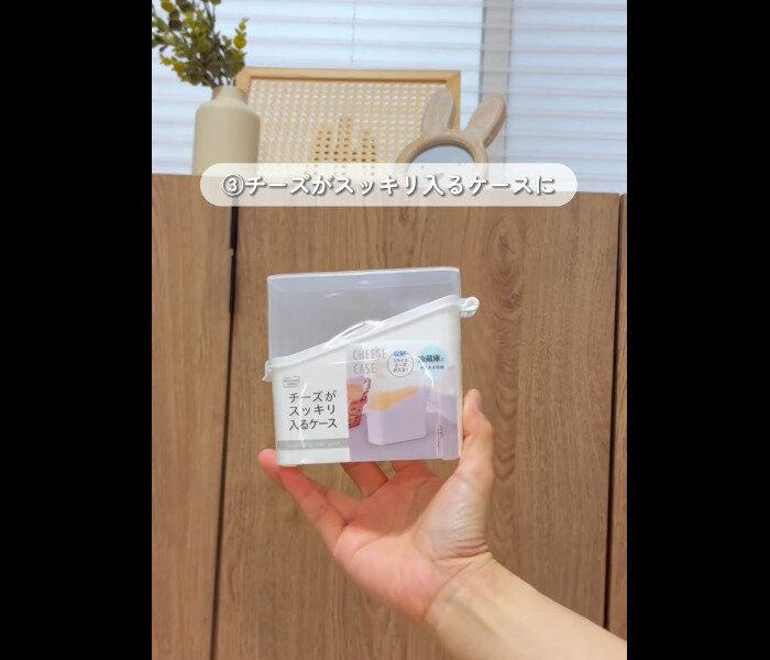 えっ万能すぎん!?【ダイソー】「じゃない使いかたが便利」超使えるチーズケース