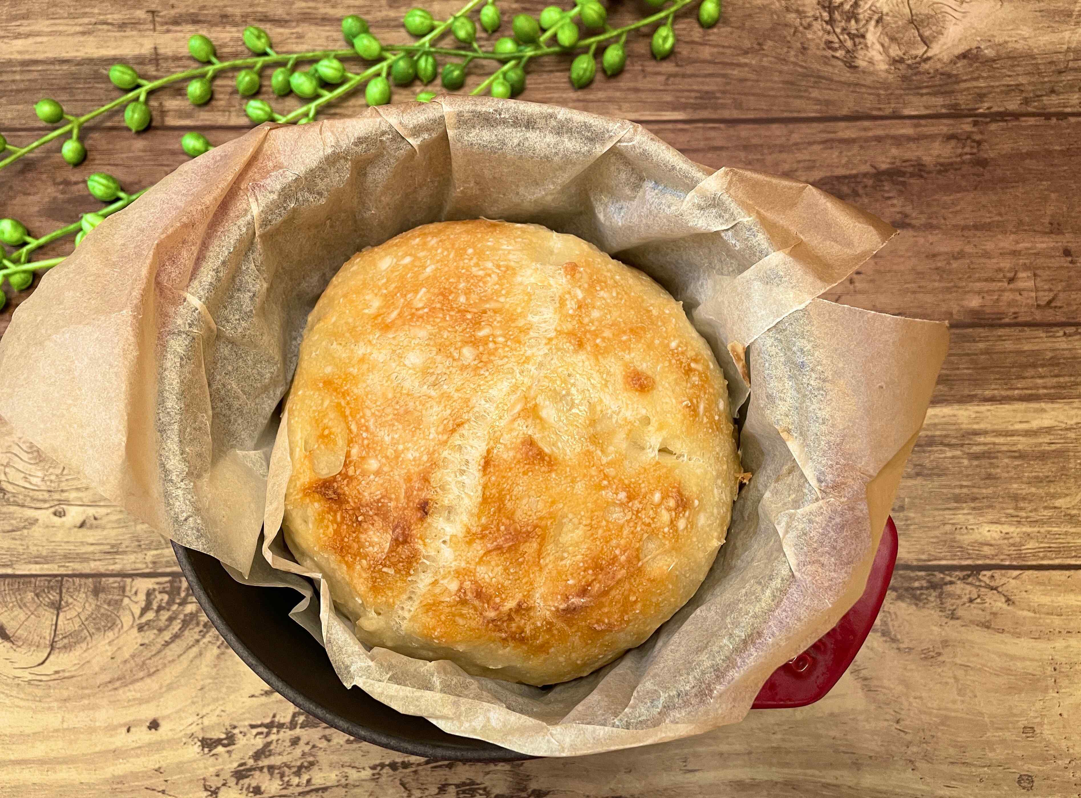 【こねないパン】箸でぐるぐる混ぜるだけ！誰でも簡単においしく焼けるパンのつくりかた