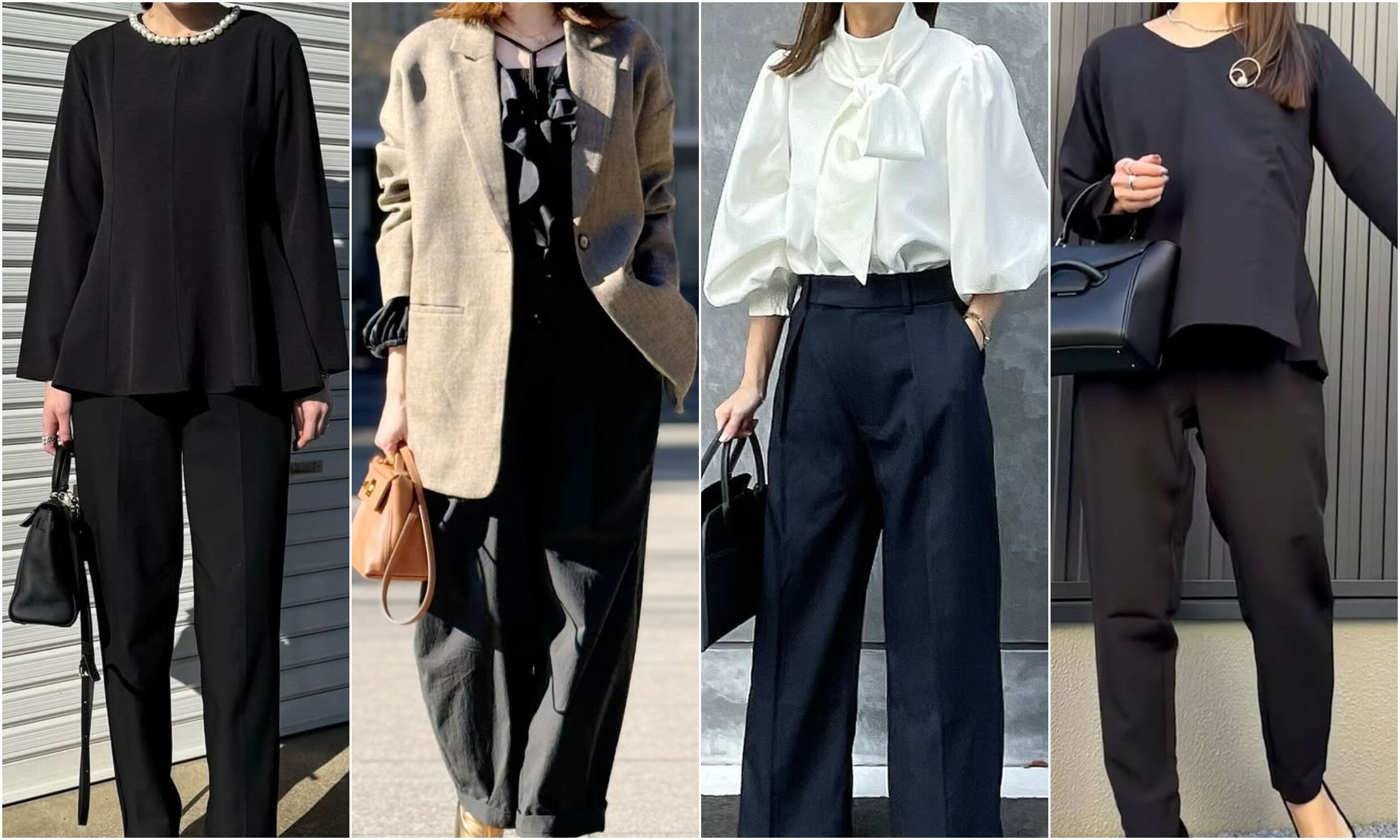 アラフォーの正解とは？黒・紺パンツでつくる「センスがいい」卒入学コーデ