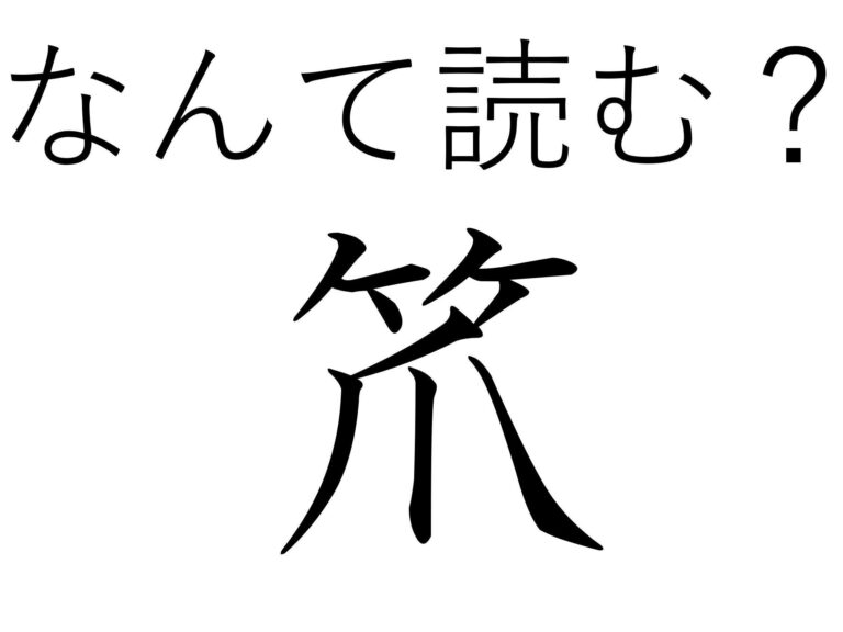 掃除より料理に使うかも!?難読漢字「笊」はなんて読む？