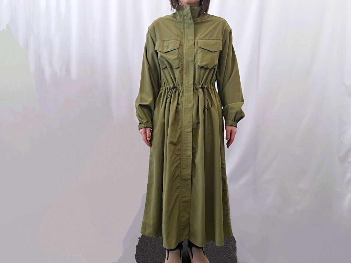 売切必至【ワークマン】大人気のきれいめなワンピースコートが2WAYで登場