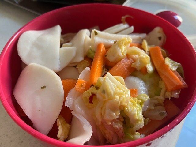 【カルディ】マリネみたいなさわやかなキムチ！子どももパクパク食べられる！水キムチの素