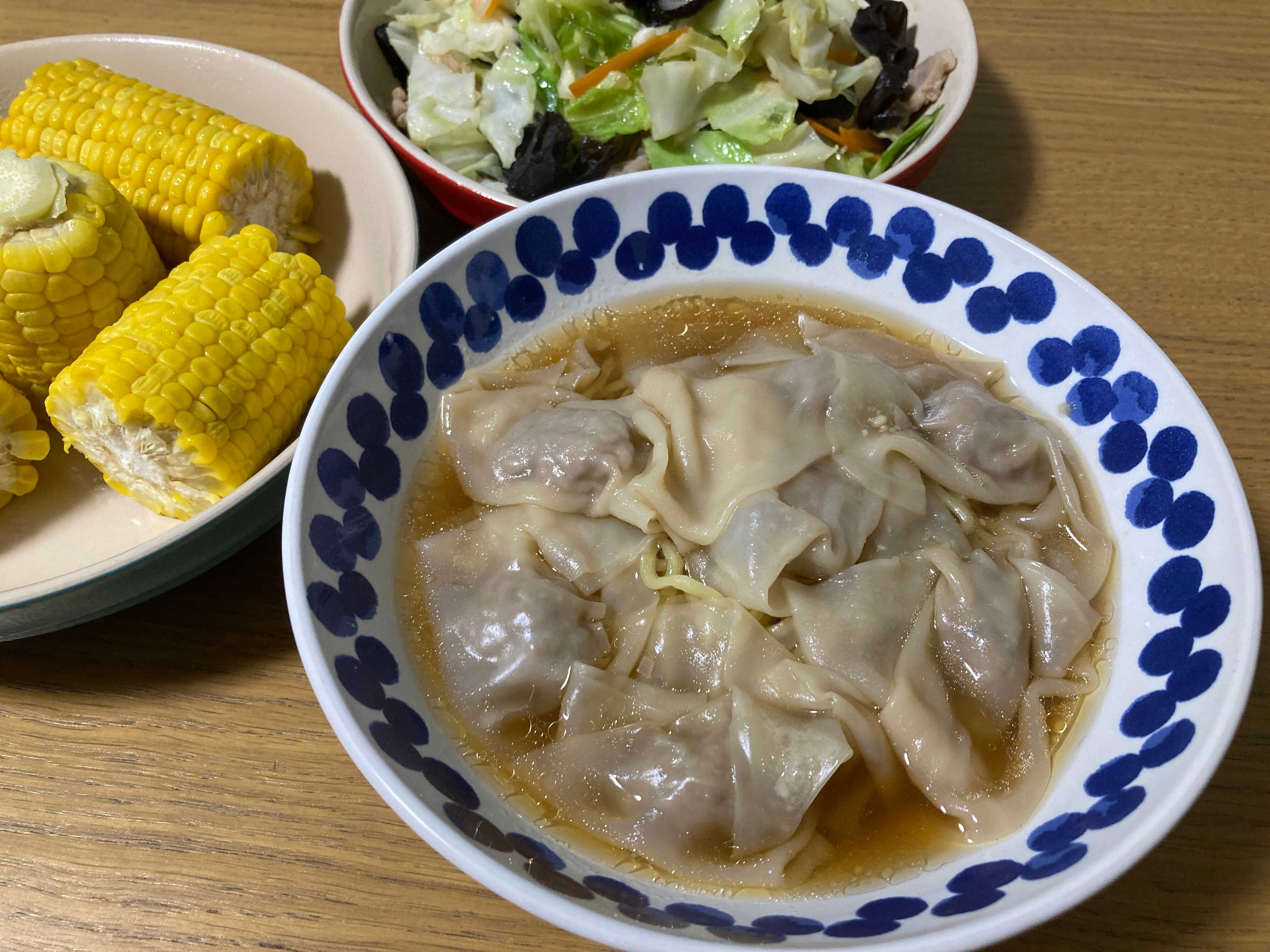【レシピ付】一杯たったの85円！業務スーパーの食材で作る激安ワンタン麺！