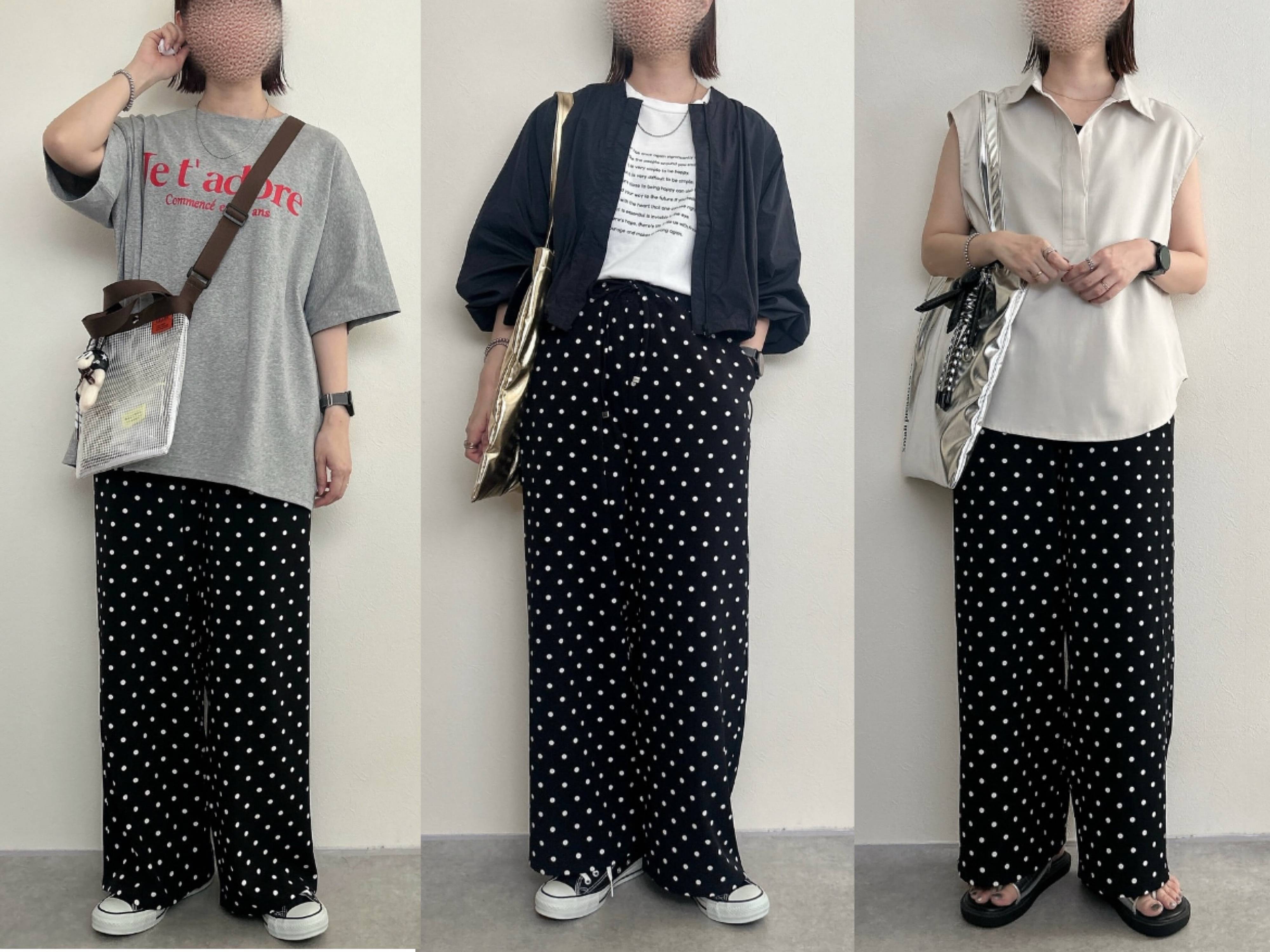 【着回し力抜群】しまむらのドット柄パンツが万能すぎ！おすすめ大人可愛いお手本コーデ4選