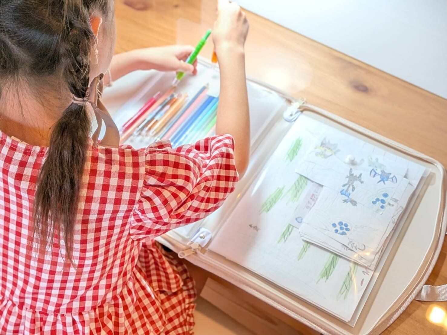 【ダイソー】秋のお出かけにもピッタリ！見た目以上の収納力「お絵かきバッグ」収納のプロも太鼓判！