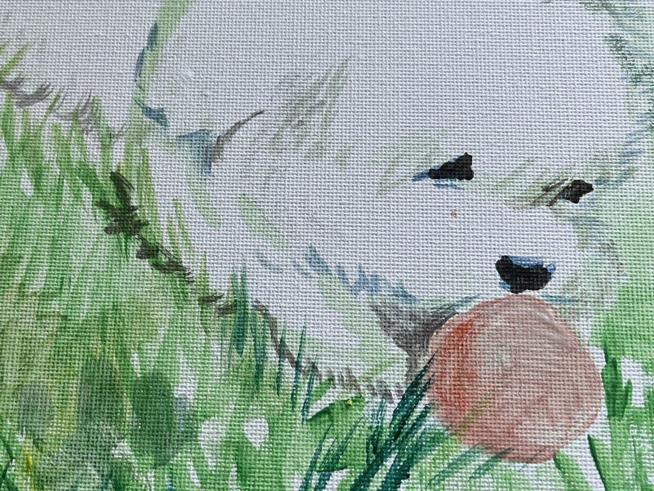 【絶賛の嵐】30年ぶりに母が描き出した“犬の絵”！あふれる魅力に「素敵」「うちの子も描いて」の声多数