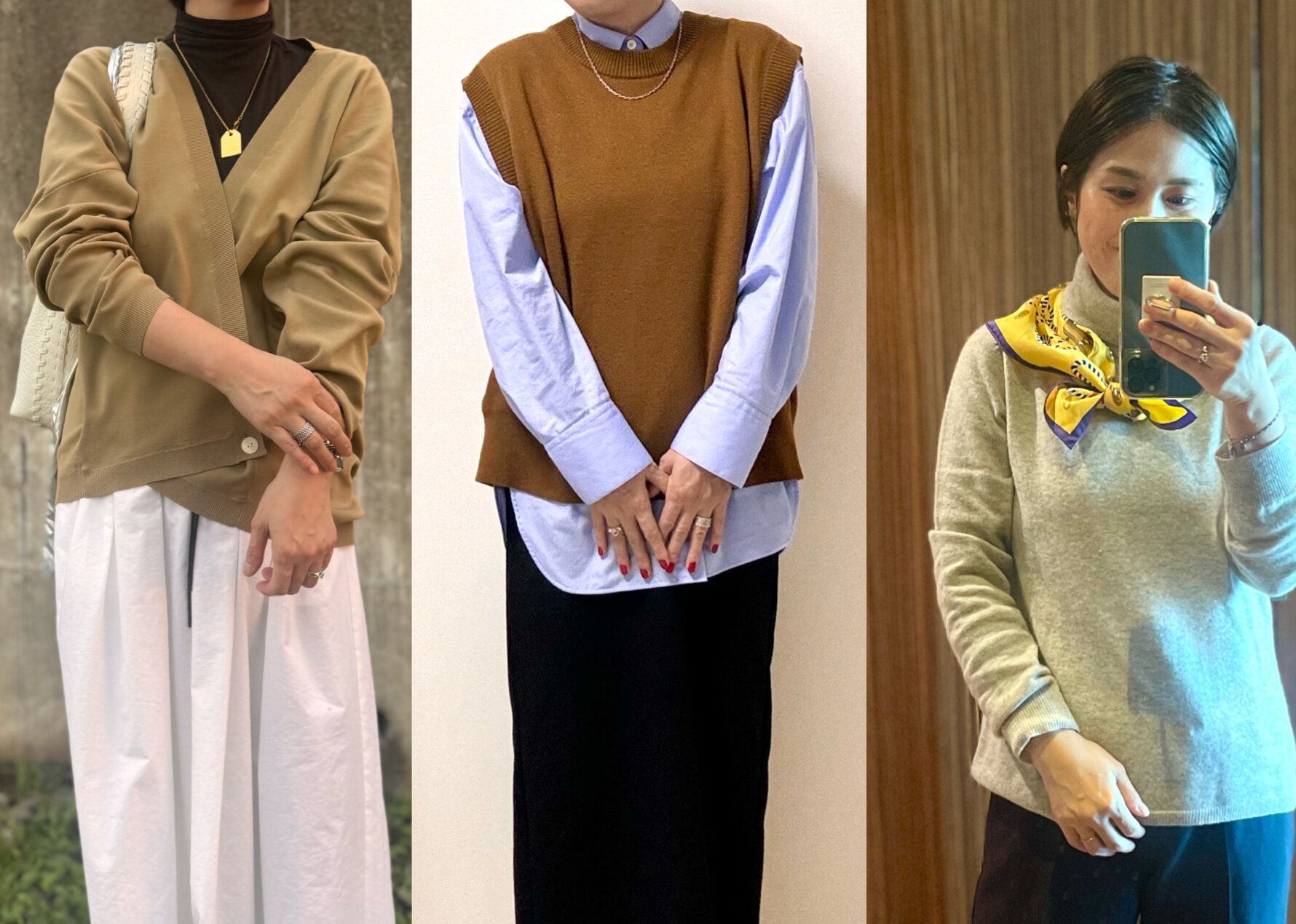 40代が若見えする！冬の「華やかニットコーデ」正解3選