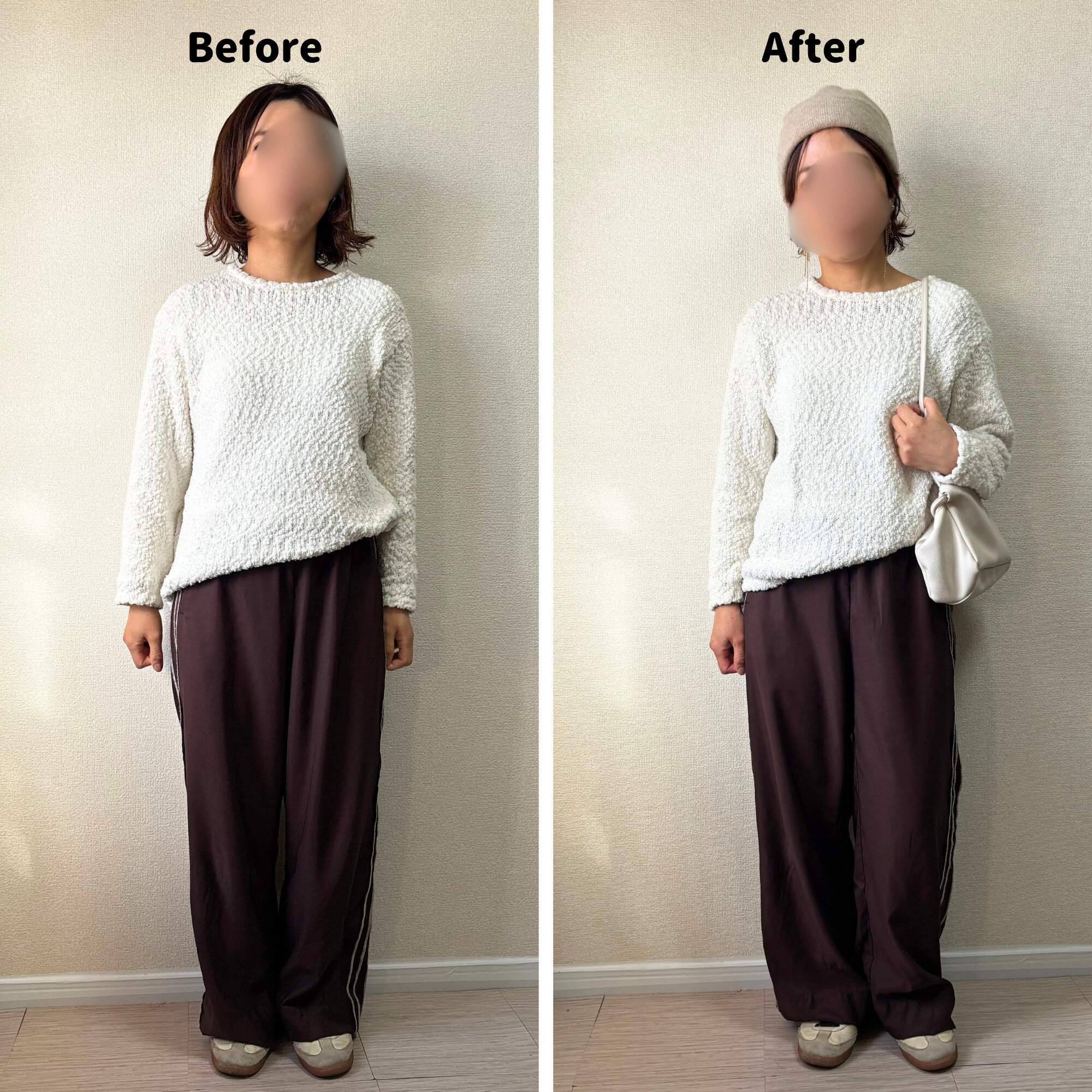 冬の定番アイテム太って見えているかも!?40代のニットトップス着こなしテクニック