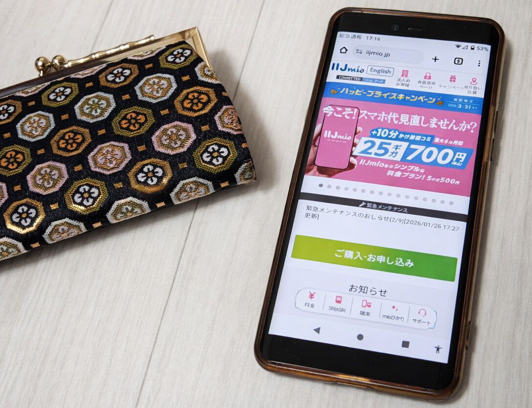 1人25ギガならこんなにたっぷり使える。IIJmioなら2台契約してもトータル50ギガで1,200円！