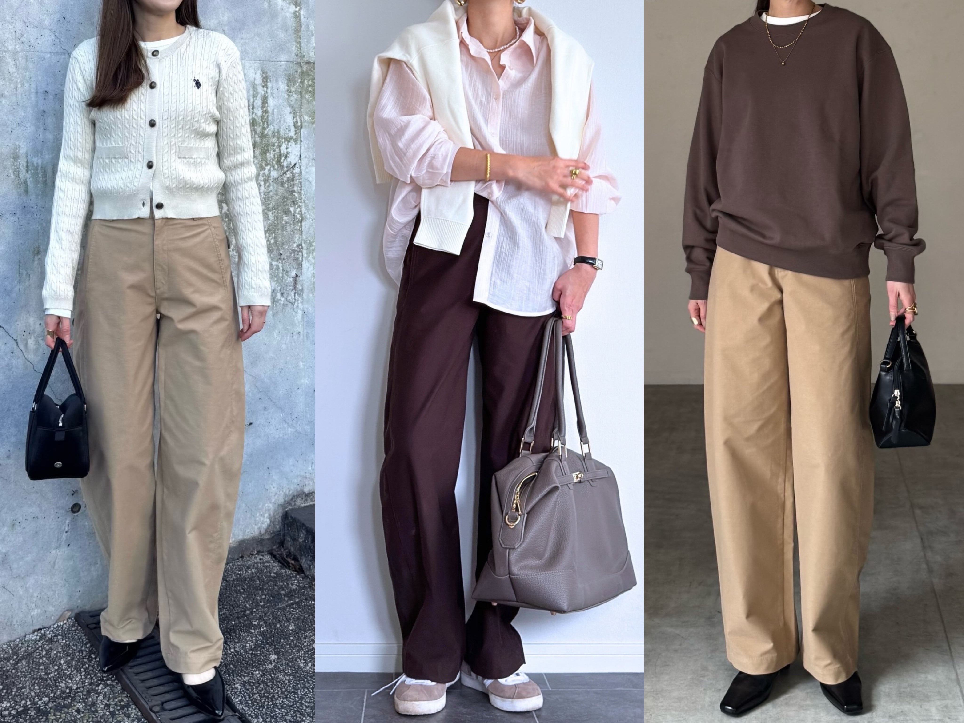 【ユニクロ】春も大活躍！ベストセラーアイテム「ジャージーバレルレッグパンツ」お手本コーディネートまとめ